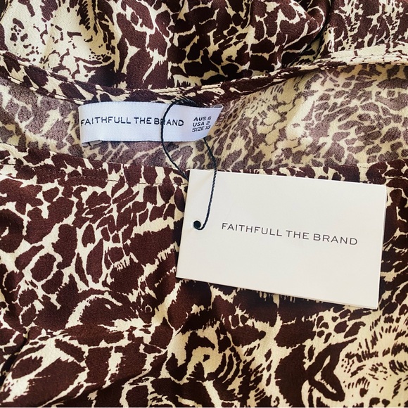 NWT Faithful the Brand Yves Mini Dress Salamanca - Picture 5 of 5